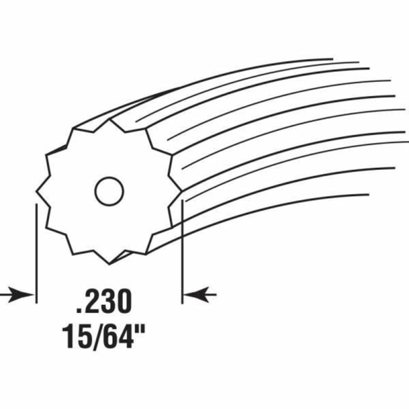 0.23 In. X 250 Ft. Roll Gray Spline