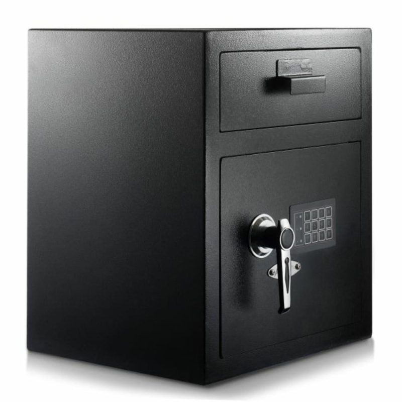 1.1 Cu. Ft. Steel Digital Depository Safe W/digital Keypad Black