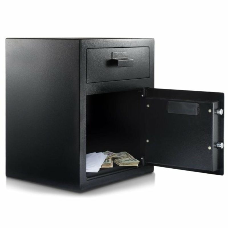 1.1 Cu. Ft. Steel Digital Depository Safe W/digital Keypad Black