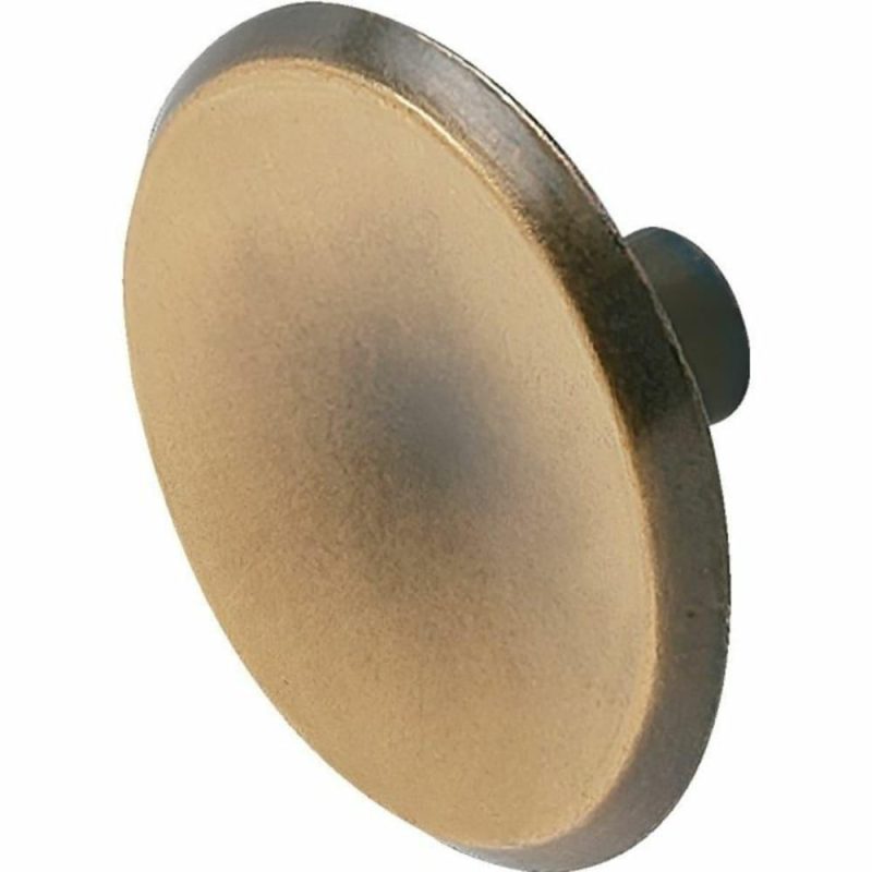 1-1/2″ Die-Cast Zinc Cabinet Knob Antique Brass, Package Of 5