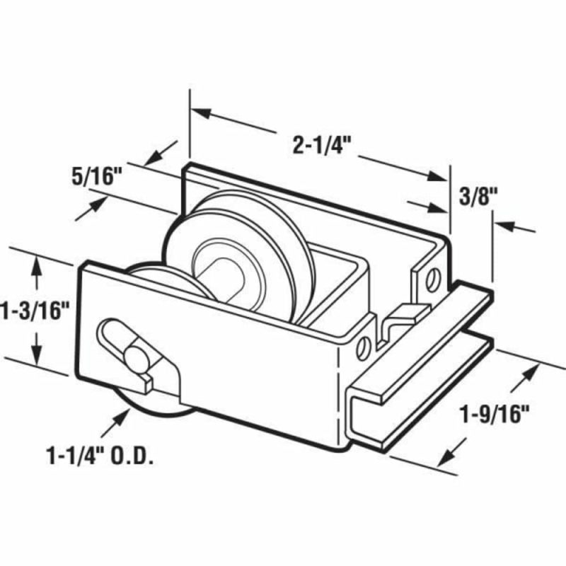 1-1/4in Stl Ball Bearing Sliding Dr Dual Roller, Guaranteed Products