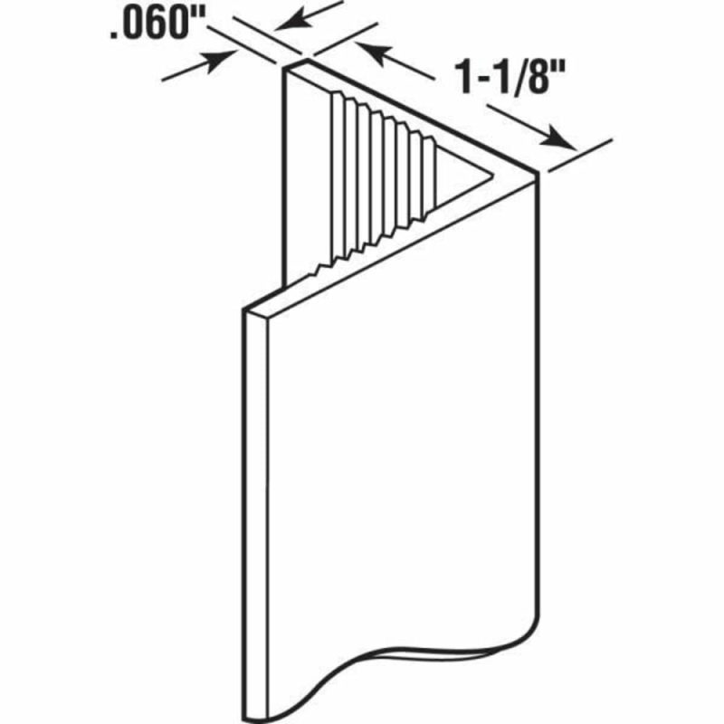 1- 48 In. White Corner Shield , Package Of 5