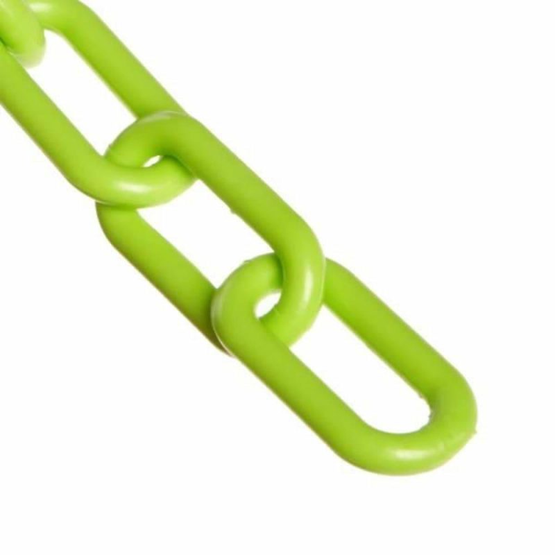 1.5 Inch X 200 Feet Safety Green Plastic Barrier Chain On A Reel