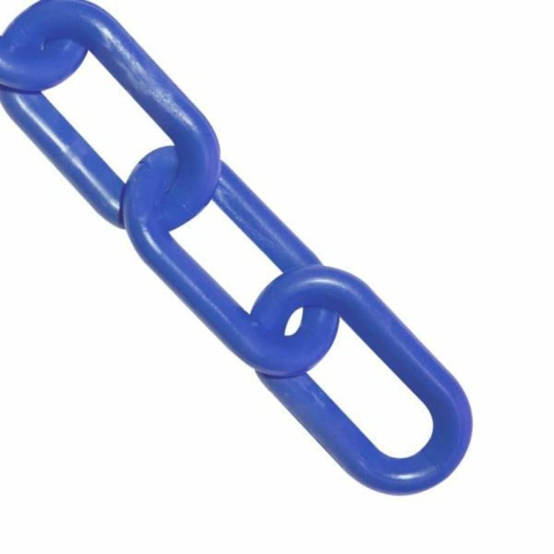 1.5 Inch X 25 Feet Blue Plastic Barrier Chain