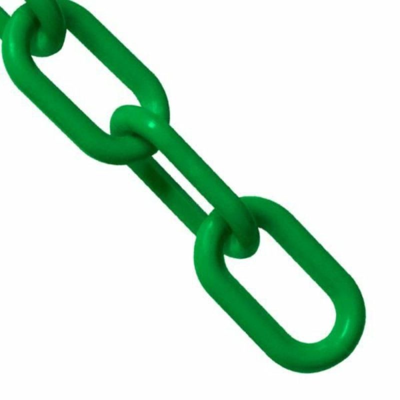 1.5 Inch X 25 Ft. Green Plastic Barrier Chain