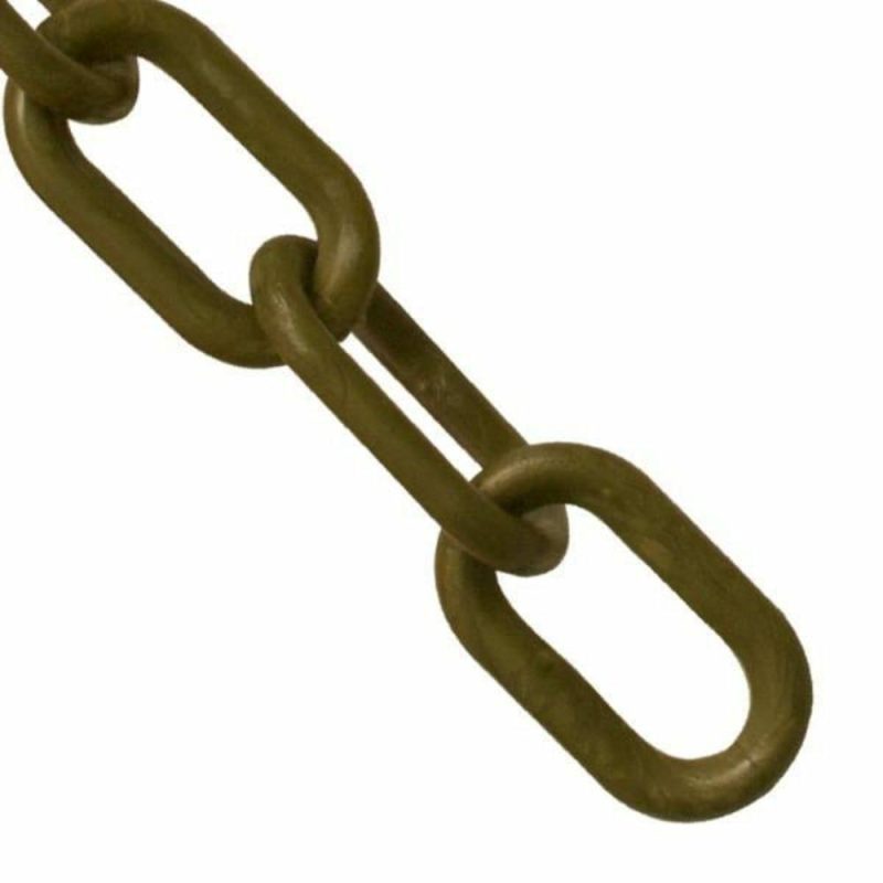 1.5 Inch X 25 Ft. Khaki Gold Plastic Barrier Chain