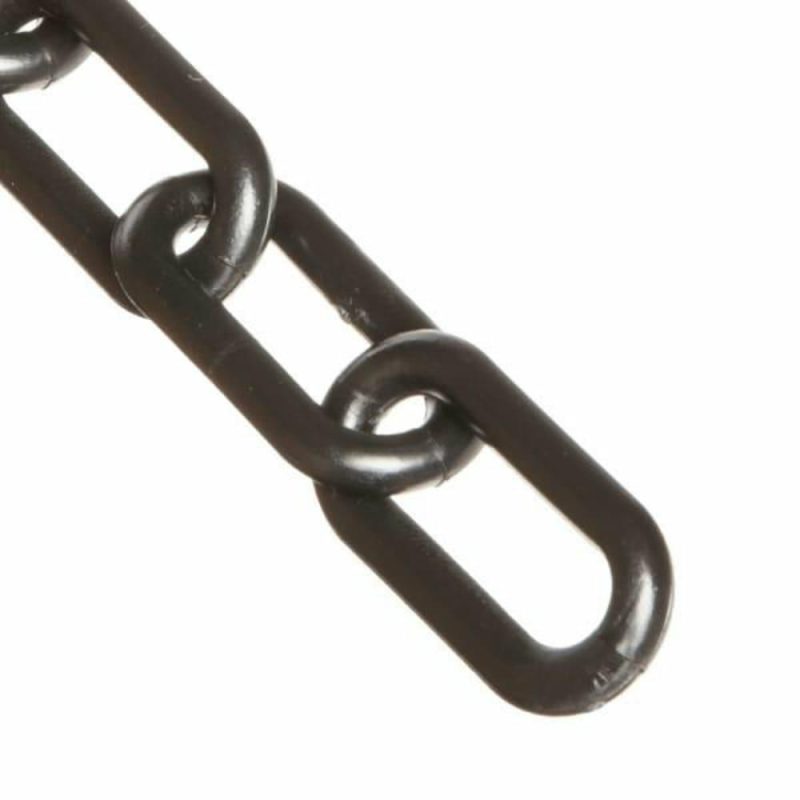 1.5 Inch X 300 Feet Black Plastic Barrier Chain In A Pail