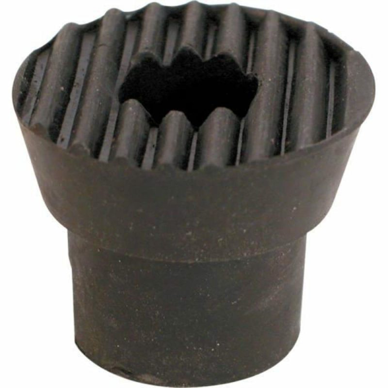 1 In., Black, Rubber, Replacement Tips, Package Of 2