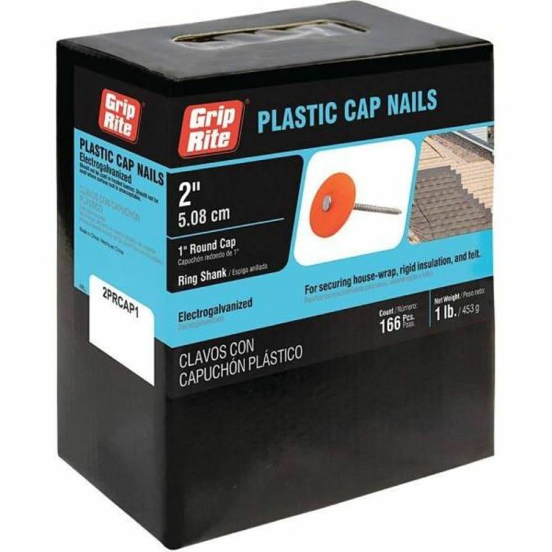 #12 X 1-3/4 In. Plastic Round Cap Roofing Nails