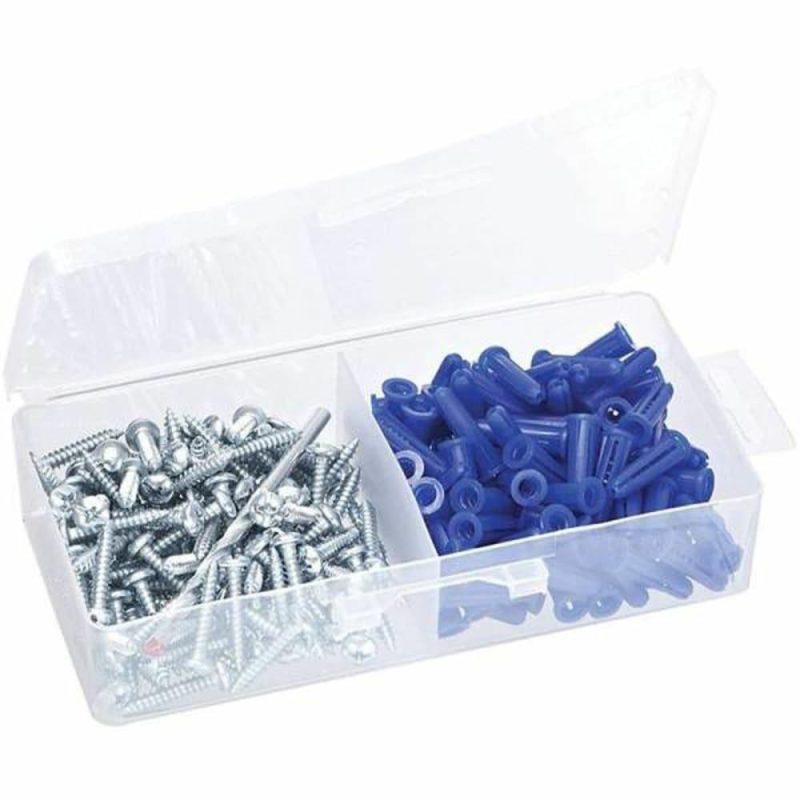 #14-#16 Conical Plastic Anchor Kit In Plastic Case Package Of 100