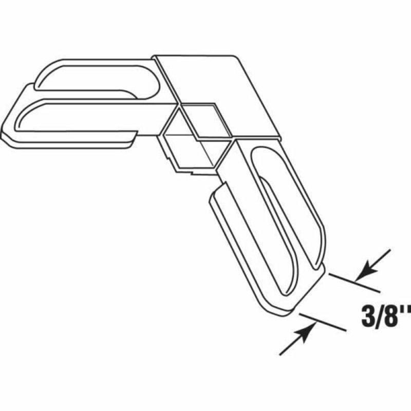 1/4 In. Clear Plas 5 Lbs. Shelf Peg , Package Of 100