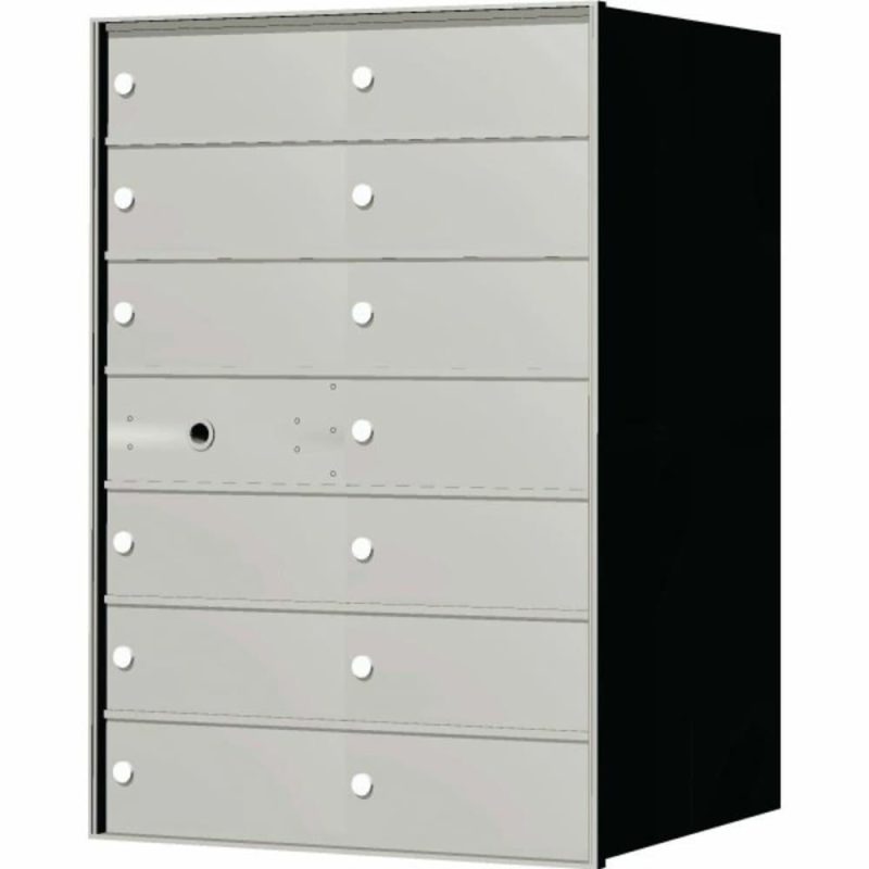 1400 Horizontal Front Load Mailbox – 1 Master Door, 13 Large Mailboxes