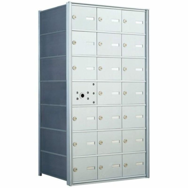 1400 Horizontal Mailbox -20 Compartments, Aluminum