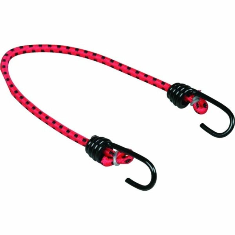 18 In Elastic Stretch Bungee Cord W/ Coated Hooks