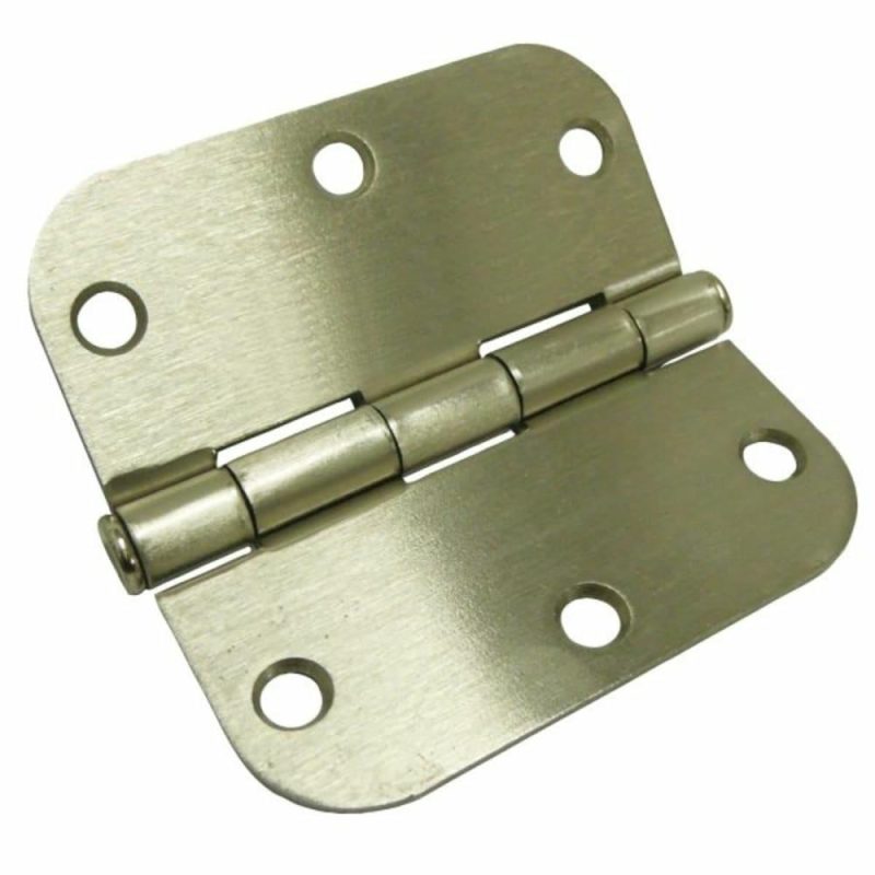 2.2 Mm Satin Nickel Door Hinge 3-1/2″ X 3-1/2″ X 5/8″ R Pack Of 15