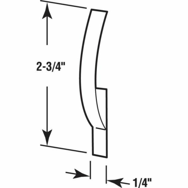 2-3/4in Flat Corner Mount Window Springs, Package Of 1000