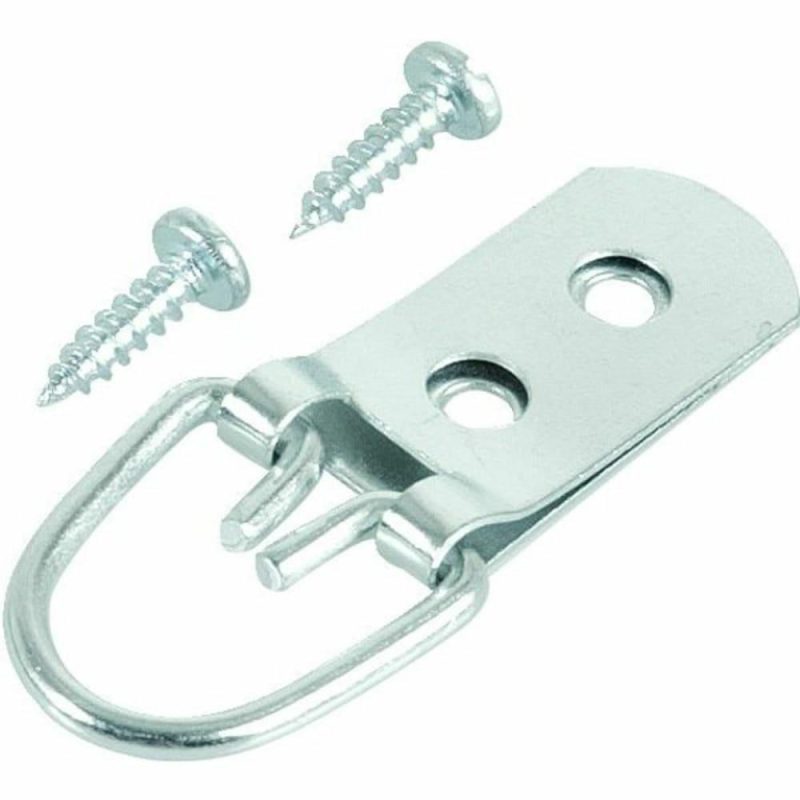 2-Hole Wide “d” Ring Hangers With Screws Package Of 2