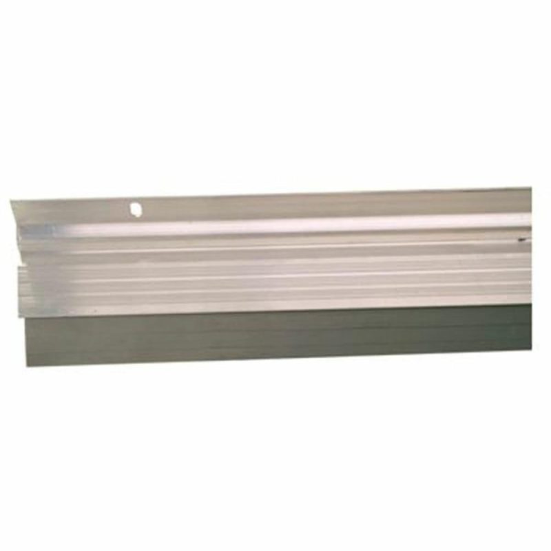 2 In. X 36 In. Silver Automatic Aluminum And Vinyl Door Sweep