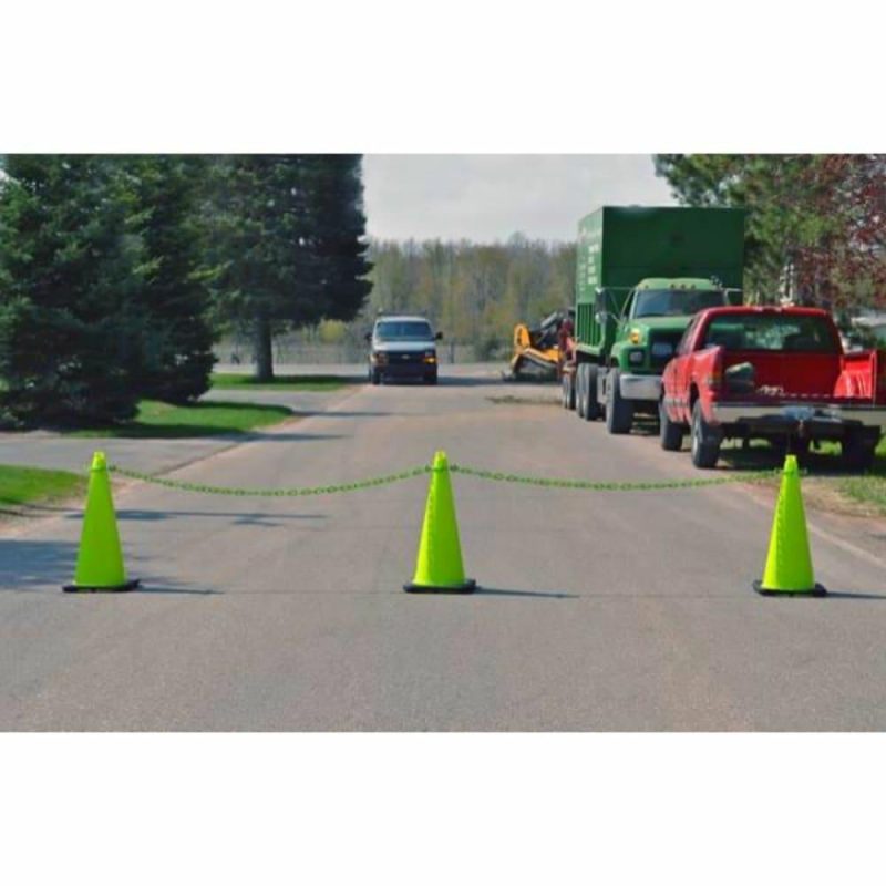 2 Inchx 100 Feet Safety Green Heavy Duty Plastic Barrier Chain