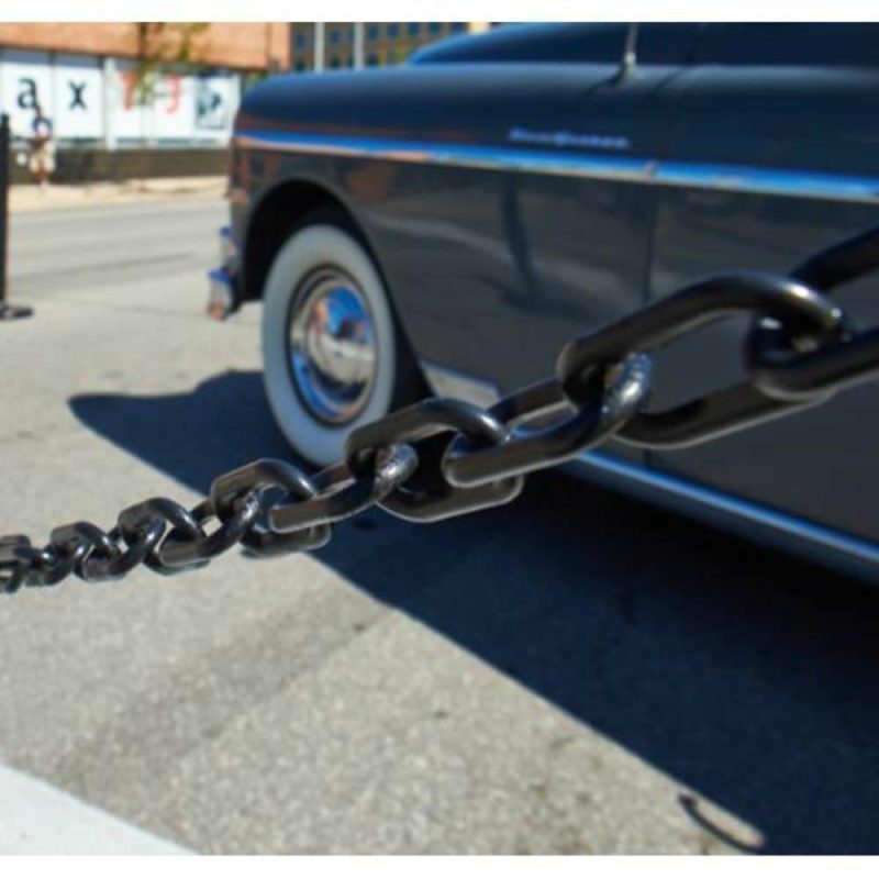 2 Inchx 25 Feet Black Heavy Duty Plastic Barrier Chain