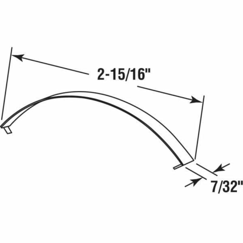 3 1/8in Flat Window Spring, Package Of 100