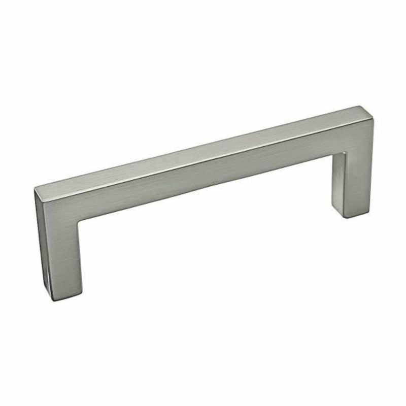 3-25/32-In Cabinet Pull Brushed Nickel Metal 4-3/16-In