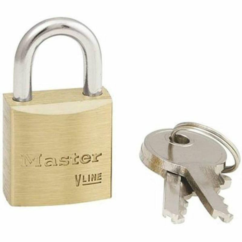 3/4 In W Masterlock Brass Padlock Keyed Alike