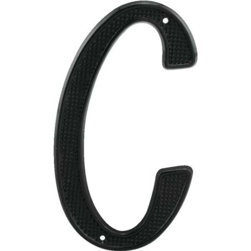 4″ Black Letter C, Package Of 2