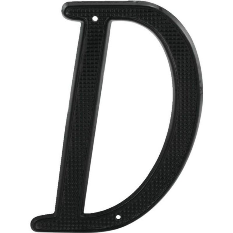 4″ Black Letter D, Package Of 2