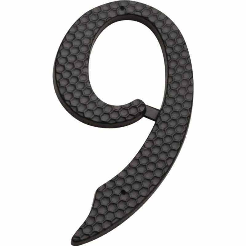 4″ Black Number 9, Package Of 2