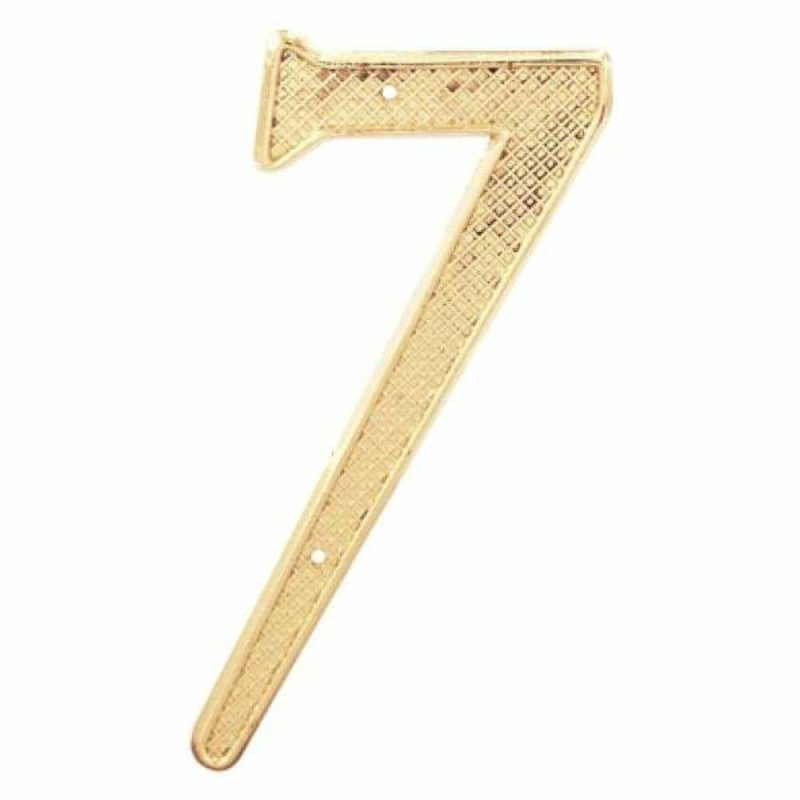 4″ Brass Number 7, Package Of 2