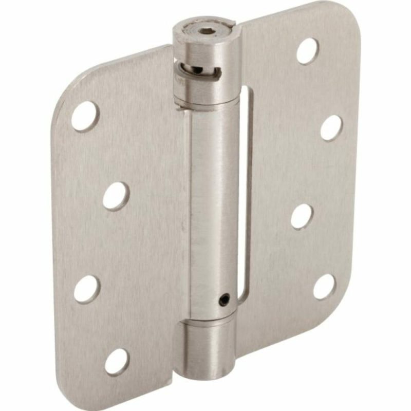 4″ Residential Spring Door Hinge Satin Nickel