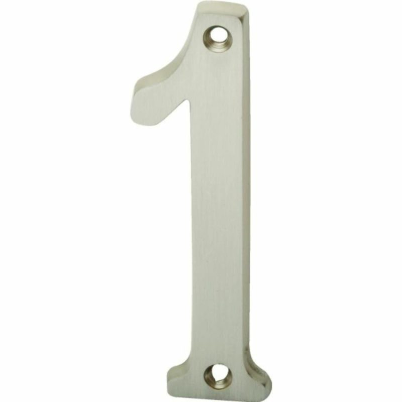 4″ Satin Nickel Number 1