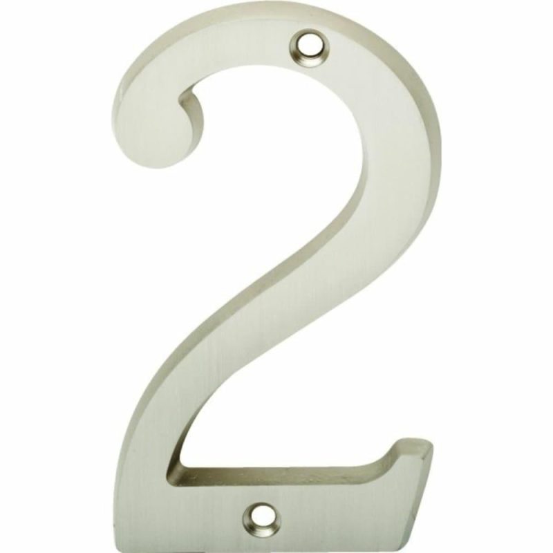 4″ Satin Nickel Number 2