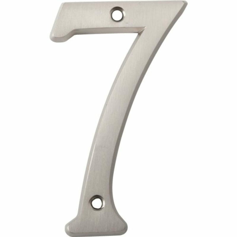 4″ Satin Nickel Number 7