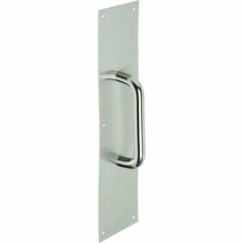 4 X 16 In Stainless Steel Heavy-Duty Door Pull Plate