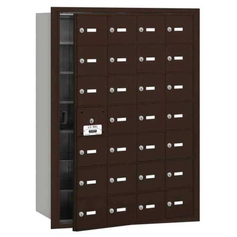 4b+ Horizontal Mailbox, 28 A Doors, 27 Usable, Bronze