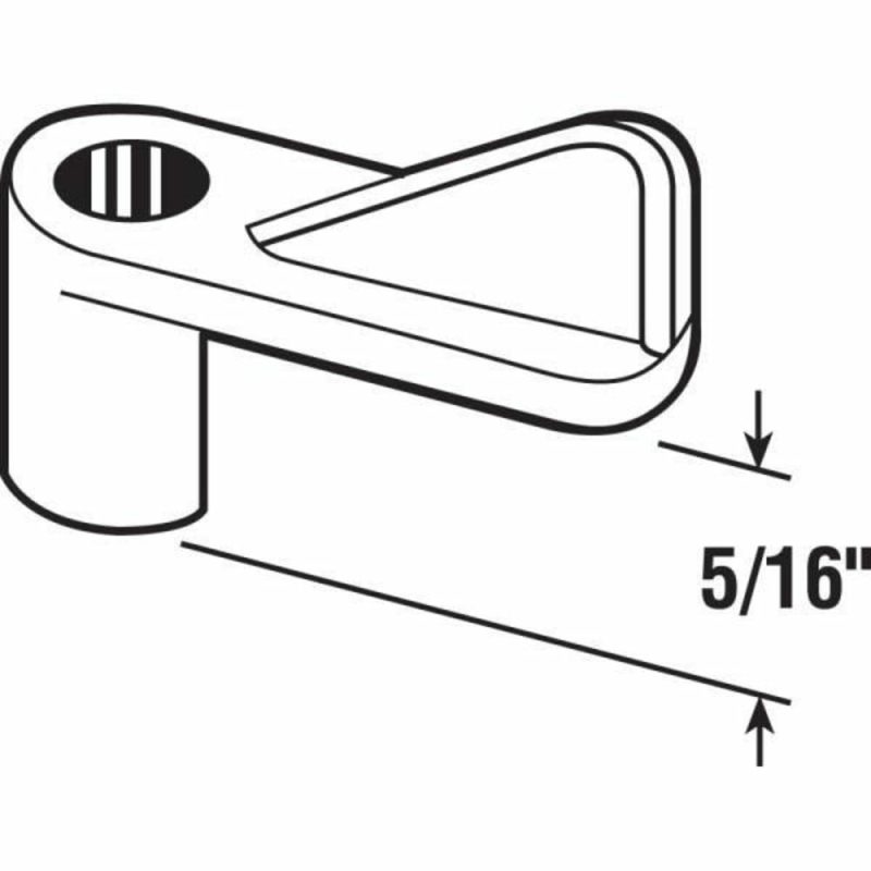 5/16in Gray Window Screen Clip, Package Of 8