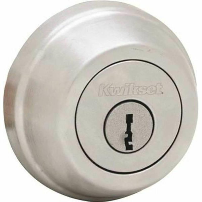 599 Gatelatch Satin Nickel Double Cylinder Deadbolt