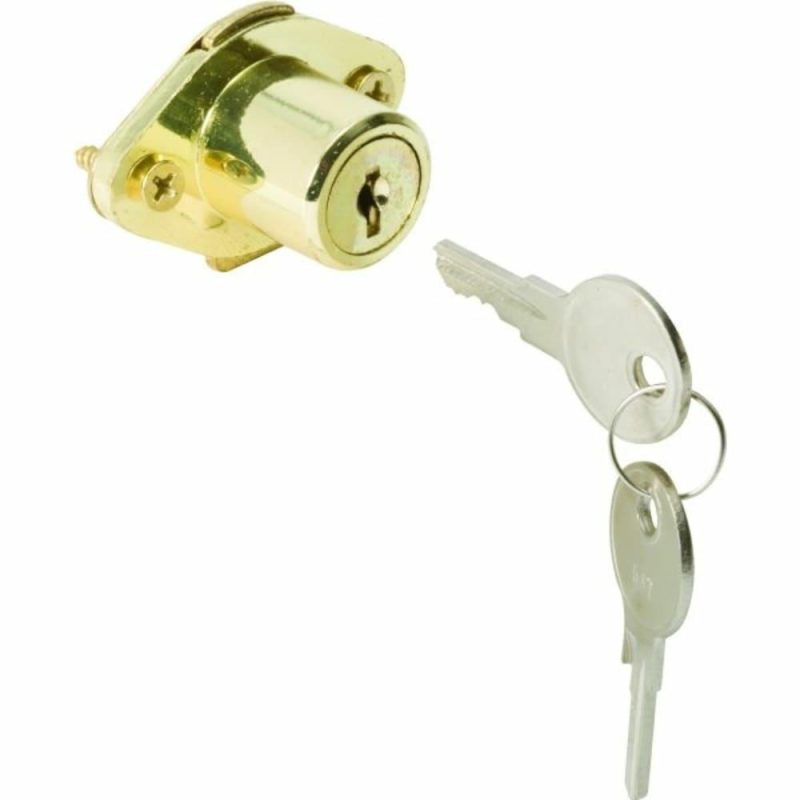 7/8″ Drawer Lock Brass Finish, Y13 Keyway