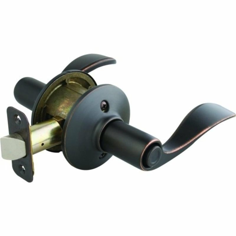 Accent F Series Lever, Privacy, Grade Aaa, Metal, Aged Bronze