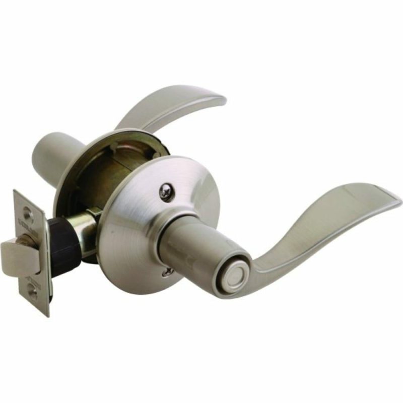 Accent F Series Lever, Privacy, Grade Aaa, Metal, Satin Nickel