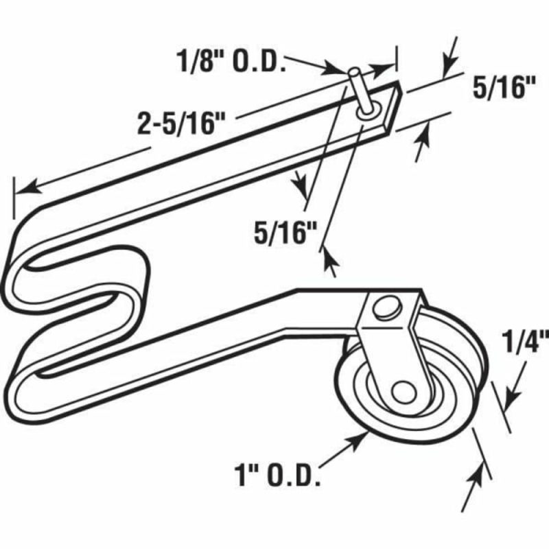 Adjustable Screen Door Tension Spring With Steel Roller Package Of 2