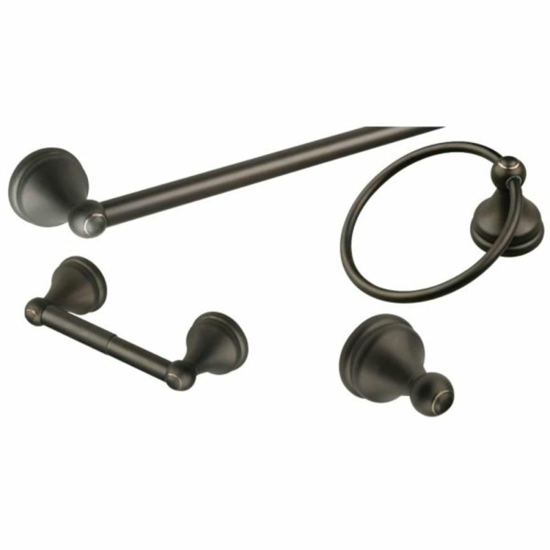 Allante 4-Piece Bathroom Accessory Kit, Oil Rubbed Bronze Finish