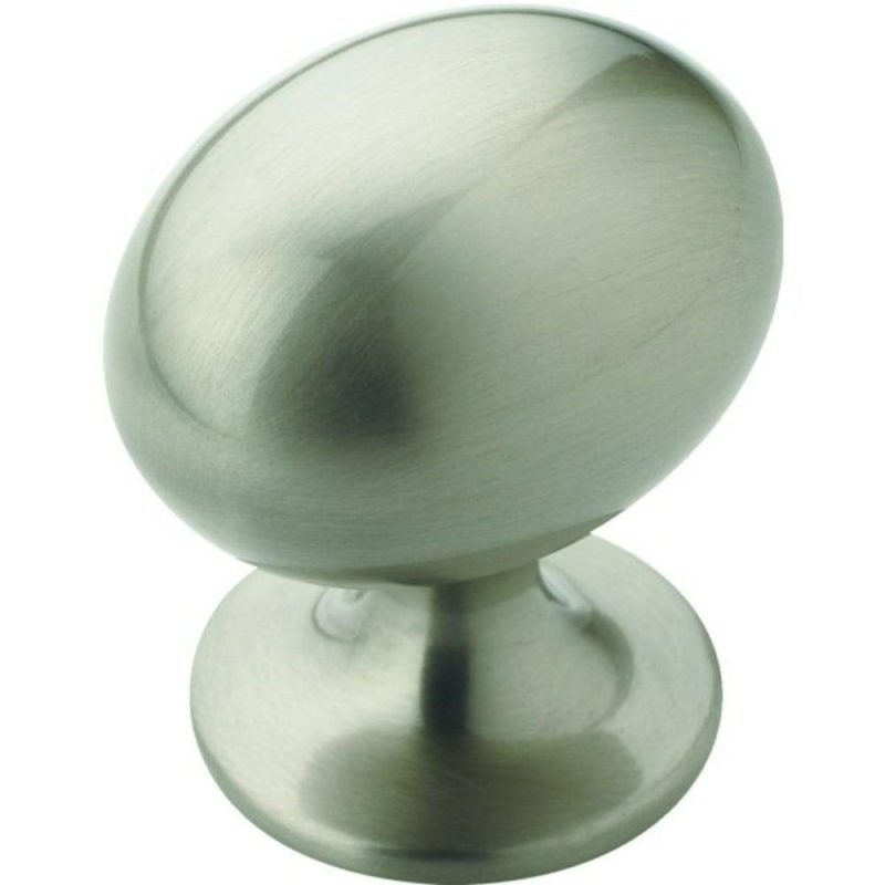 Allison Egg 1-3/8″ Oversized Knob, Satin Nickel-Package Of 25