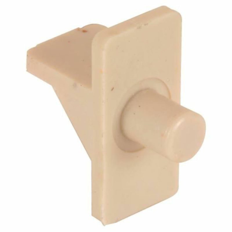 . Almond Plastic 5 Lb. Shelf Support Peg, Package Of 8