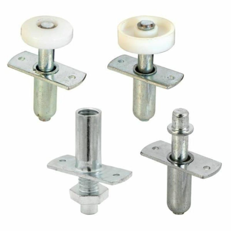 Bi-Fold Dr Hardware Rpr Kit, 2 Plast Roller Top Guides, 4-Comps