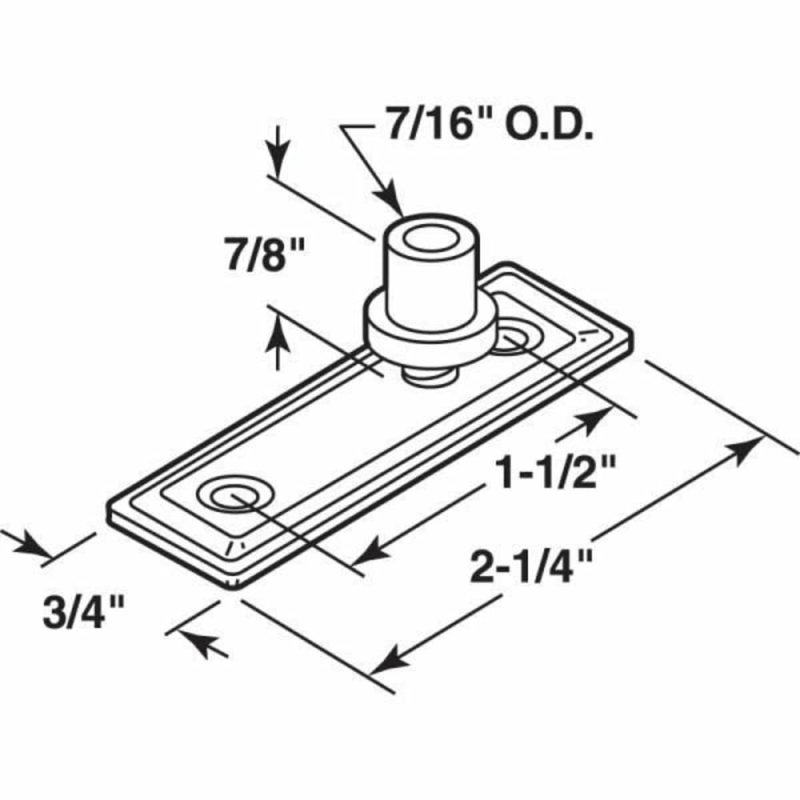 Bi-Fold Dr Top Guide, Spg-Loaded