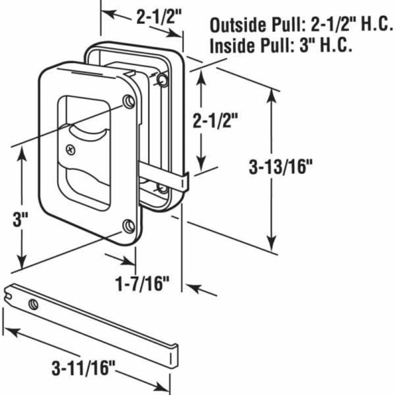 Black Plast Hat Section Screen Dr Le And Latch