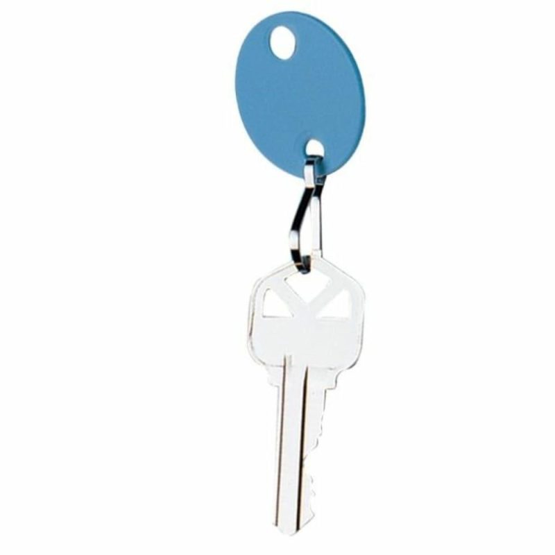 Blue Oval Key Tags, Package Of 20